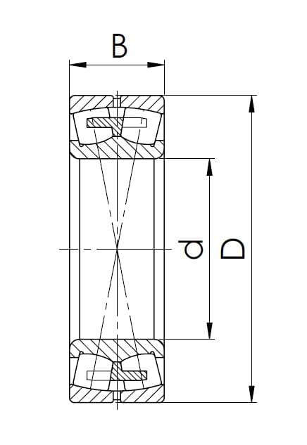 Сферический роликовый подшипник 3513 H (22213 MW33)