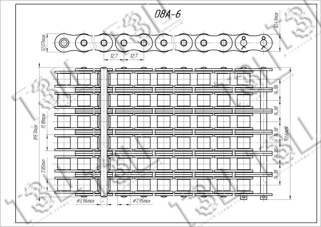 Цепь 08A-6