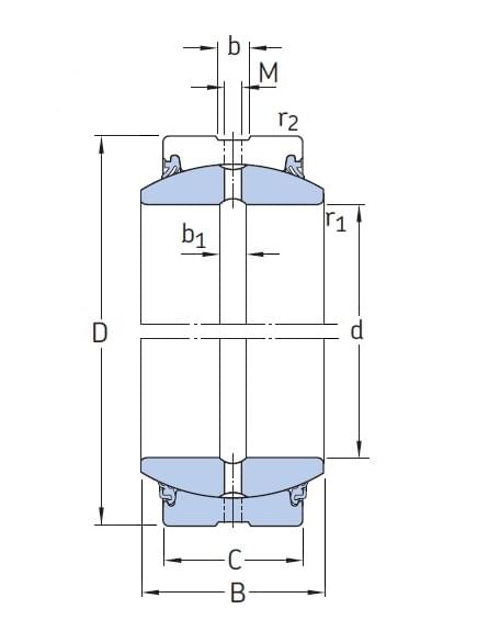 Шарнирный подшипник GE 25 ES 2RS