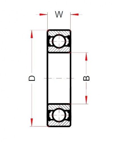 Высокотемпературный подшипник 6006 BHTS ZZ C4 220-250