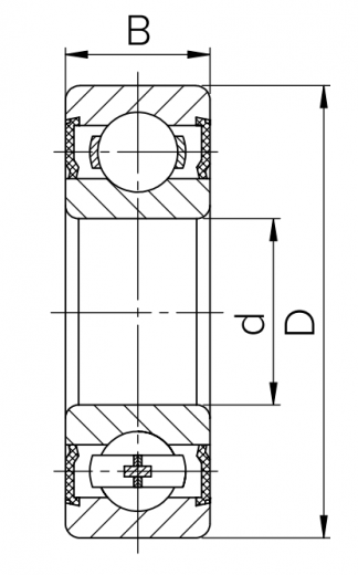 Шариковый подшипник 1000903 (61903-2RS1)